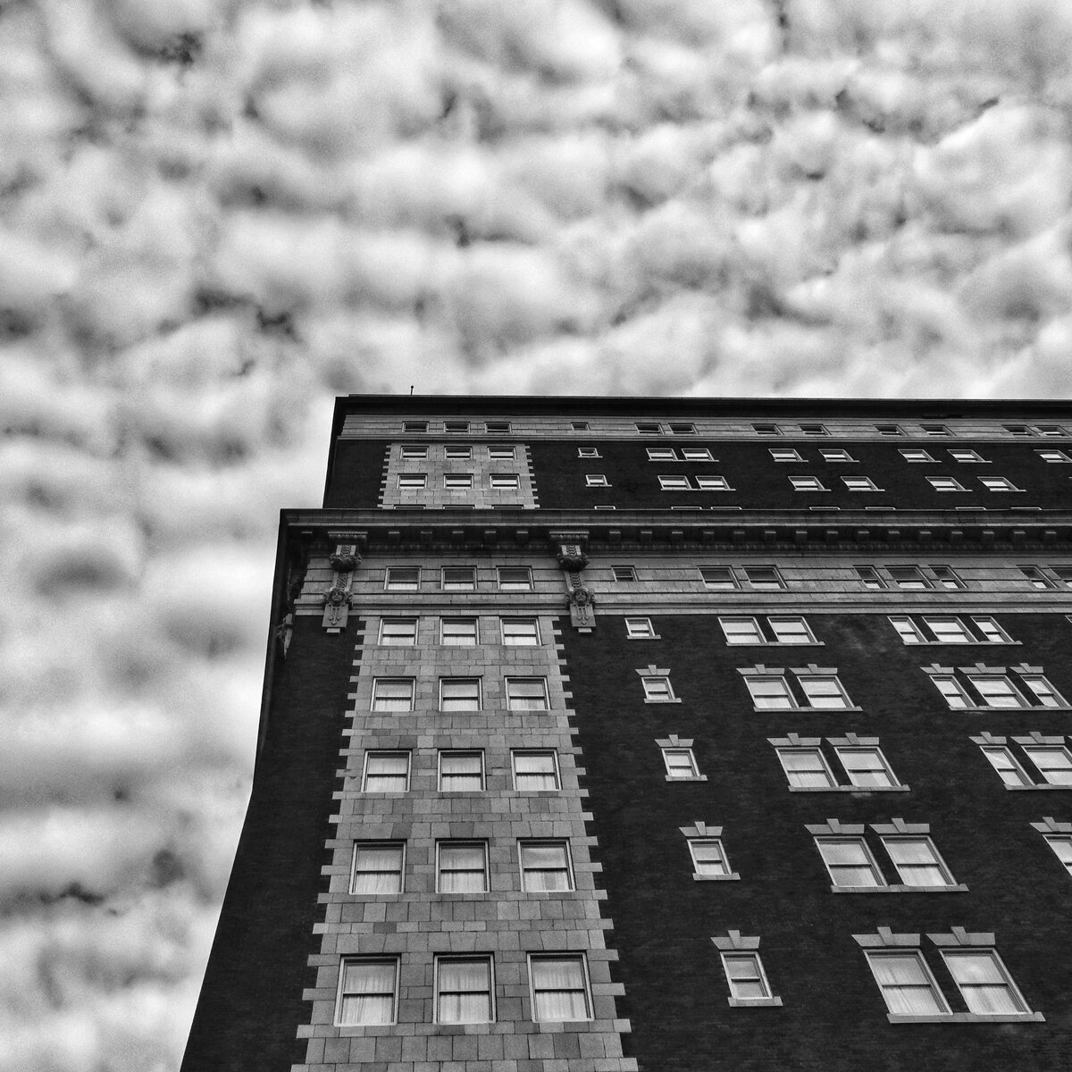 Mammatus Clouds Over the High-Rise